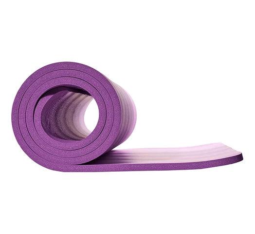 Alfombra Mat de Yoga 1cm Espesor con Superficie Antideslizante + Cinta de Transporte - Lila - #𝑼𝑺𝒉𝒐𝒑