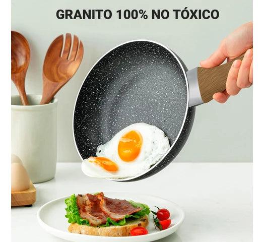 Batería de Cocina en Aluminio Antiadherente Cocción Uniforme 10 Piezas - #𝑼𝑺𝒉𝒐𝒑