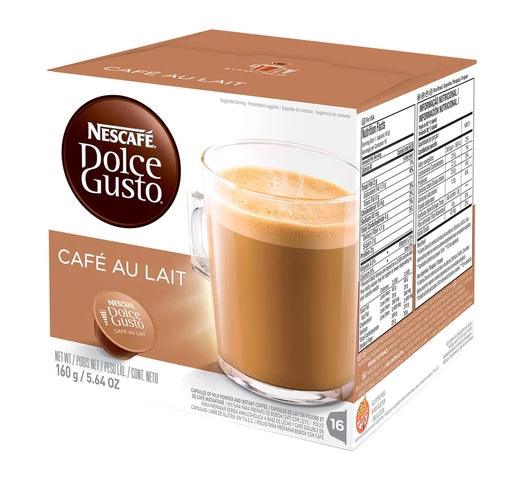 Cápsulas Nescafé X16 Dolce Gusto CAFÉ AU LAIT x16 Unidades - Tienda Universo