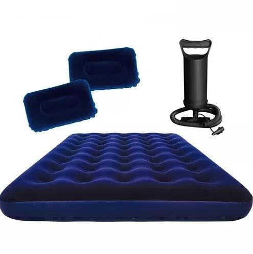 Colchon Inflable Bestway 2p C/ Inflador + 2 Almohadas - Tienda Universo