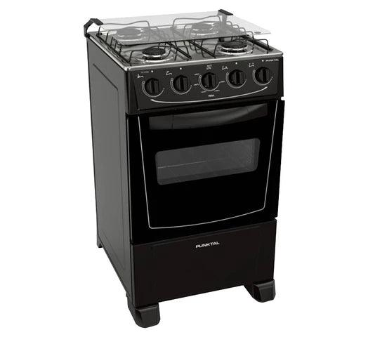 Cocina PUNKTAL Viena Super Gas 4 Hornallas Horno 51L Limpieza Fácil - Tienda Universo