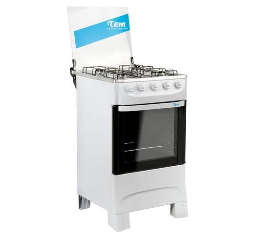 Cocina TEM Mastercook Super Gas 4 Hornallas - Blanca - Tienda Universo