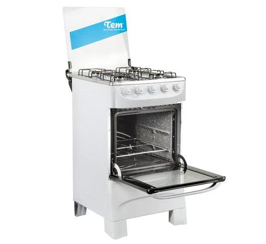 Cocina TEM Mastercook Super Gas 4 Hornallas - Blanca - Tienda Universo