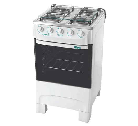 Cocina TEM Mastercook Super Gas 4 Hornallas - Blanca - Tienda Universo