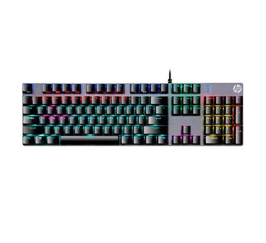 Combo 4 en 1 Teclado Mecánico Retroiluminado + Mouse + Auriculares + MousePAD HP - Tienda Universo