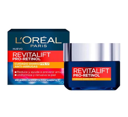 Crema L'Oréal París Revitalift Día con Pro-Retinol y FPS17 50ml - #𝑼𝑺𝒉𝒐𝒑