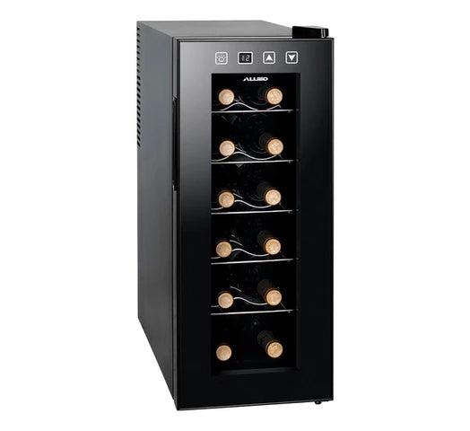 Enfriadora de Vinos ALLIED 33L Capacidad 12 Botellas Panel Táctil Enfriamiento Termoeléctrico - Tienda Universo