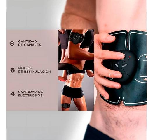 Electroestimulador Muscular GADNIC Portátil con 4 Electrodos, Gel Adhesivo y 6 Modos para Abdominales, Gluteos, Brazos y Cintura - #𝑼𝑺𝒉𝒐𝒑