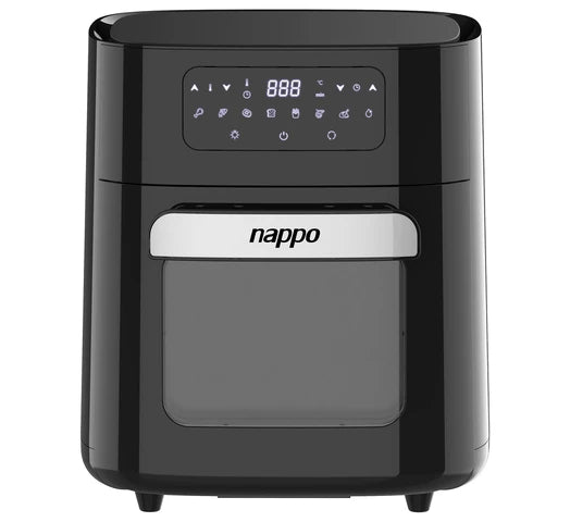 Freidora sin Aceite NAPPO Digital Multifunción 1700W EXTRA GRANDE 14L Panel Táctil Visor Transparente Luz + Accesorios