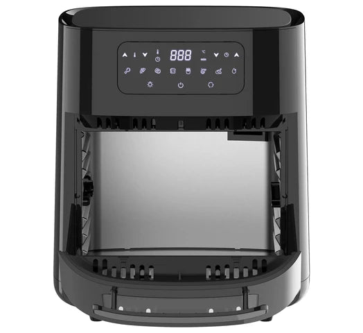 Freidora sin Aceite NAPPO Digital Multifunción 1700W EXTRA GRANDE 14L Panel Táctil Visor Transparente Luz + Accesorios