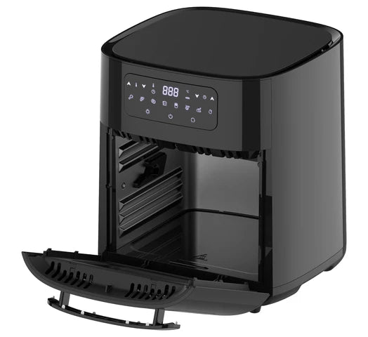 Freidora sin Aceite NAPPO Digital Multifunción 1700W EXTRA GRANDE 14L Panel Táctil Visor Transparente Luz + Accesorios