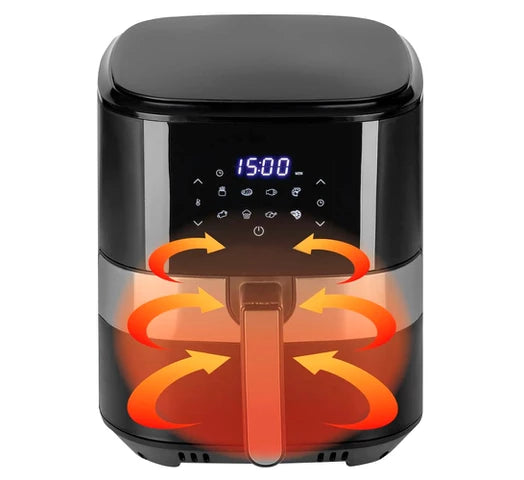 Freidora Sin Aceite GADNIC Digital 1000W Gran Capacidad de 6.5 LITROS Control táctil + Pinza DE REGALO