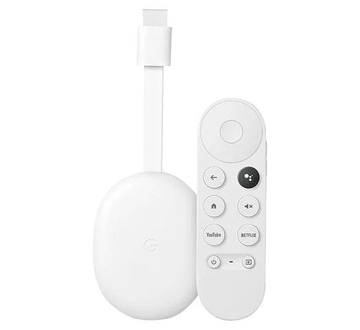 Google Chromecast 4K Google TV HDR Control Remoto con Asistente de Google por Voz - Snow - Tienda Universo