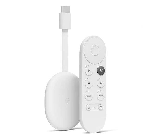 Google Chromecast 4K Google TV HDR Control Remoto con Asistente de Google por Voz - Snow - Tienda Universo