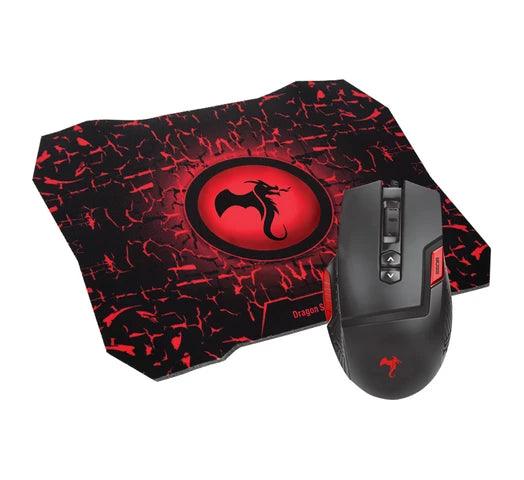 Combo gamer KOLKE Mouse y PAD Dragon series con 9 Botones Botón Boss Iluminados - Tienda Universo