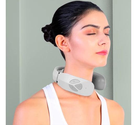 Masajeador de Cuello Smart Neck Massager Ondas TENS 12 Modos de Masaje, Ideal Cuello Nuca y Cervicales - #𝑼𝑺𝒉𝒐𝒑