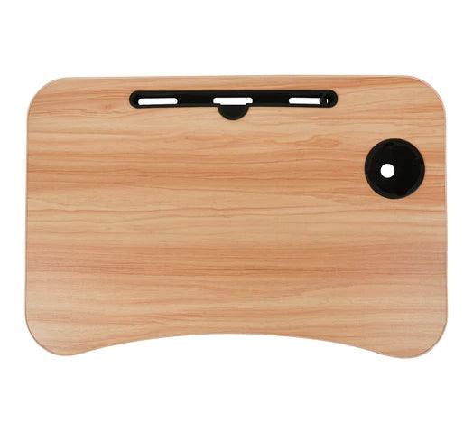 Mesa Plegable Multiuso Portátil y con Posavasos - Madera - Tienda Universo