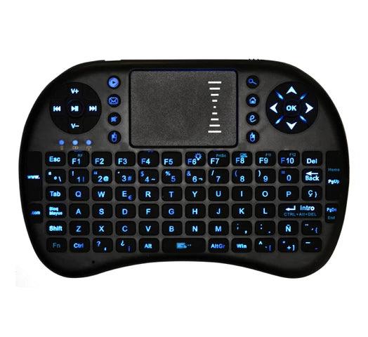 Mini Teclado Inalámbrico con Luz y Touch Pad para Android TV Smart - Tienda Universo