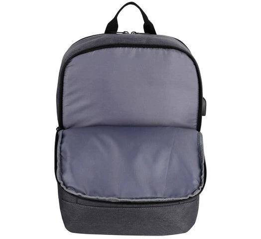 Mochila BLUECASE Impermeable, para Notebook hasta 15.6", con Múltiples Bolsillos y Puerto USB - Gris - Tienda Universo