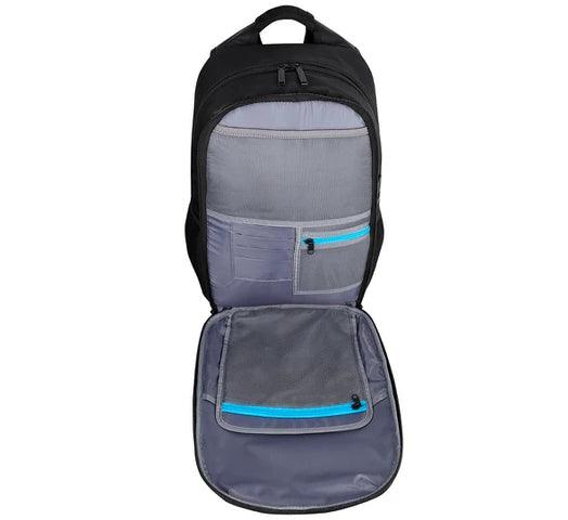 Mochila Gamer BLUECASE Gran Capacidad 22L, para Notebook hasta 15.6", Frente Rígido, Múltiples Bolsillos y Puertos USB A y USB C - Tienda Universo