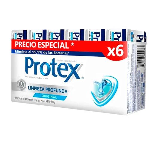 Pack x6 Jabón de Tocador ASTRAL Protex Limpieza Profunda Antibacterial 125g c/u - Tienda Universo