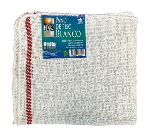 Paño de Piso 100% Algodón Extra Resistente y Absorbente 55x50cm BLANCO - Tienda Universo