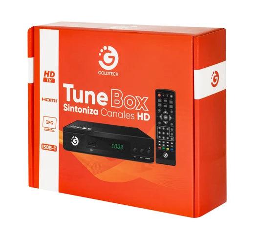 Sintonizador de TV Digital HD ISDB-T GOLDTECH Tunebox con Reproducción Multimedia FHD y Control Remoto - Tienda Universo