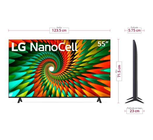 Smart TV LG NanoCell 55" UHD Colores Puros en 4K Real ThinQ™ AI WIFI Magic Control Incluido - Tienda Universo