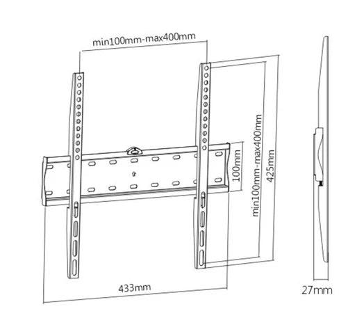 Soporte Brateck Fijo para TV de 32" a 55" 44F - Tienda Universo