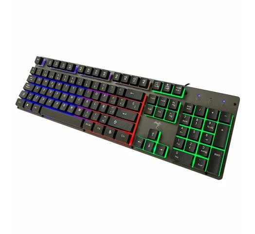 Teclado Kolke Gamer Némesis Panel Metálico 105 Teclas Retroiluminación RGB - Tienda Universo