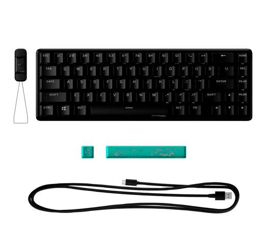 Teclado HyperX Alloy Origins 65 Mecánico Para Juegos con Teclas en Color Aqua - Tienda Universo