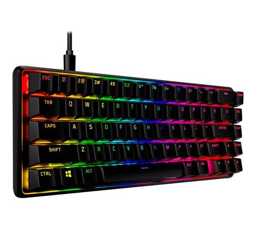 Teclado HyperX Alloy Origins 65 Mecánico Para Juegos con Teclas en Color Aqua - Tienda Universo